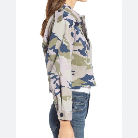 Zadig & Voltaire cropped camp print military jacket, size M - Picture 3 of 7